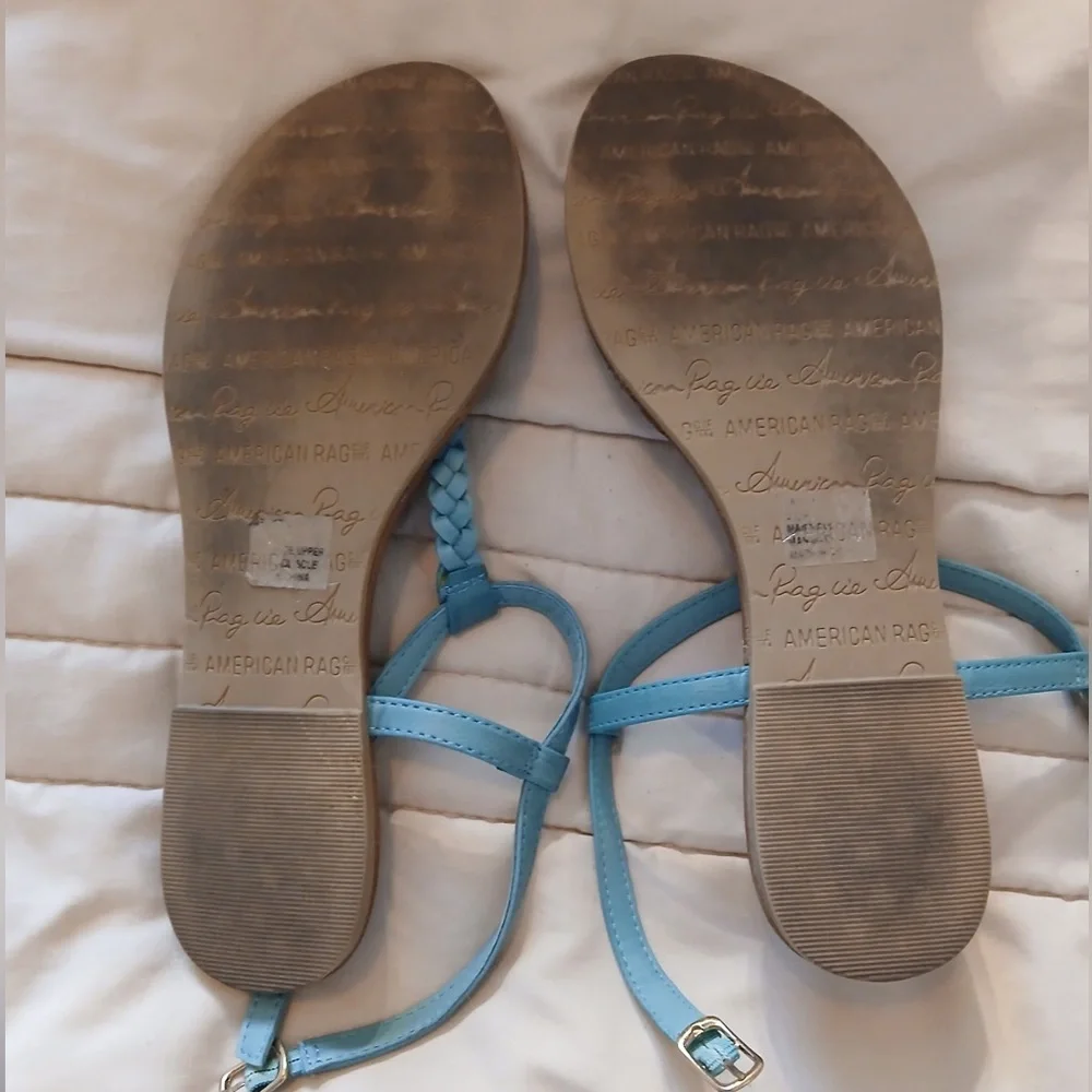 Blue Braided Women's Sandals